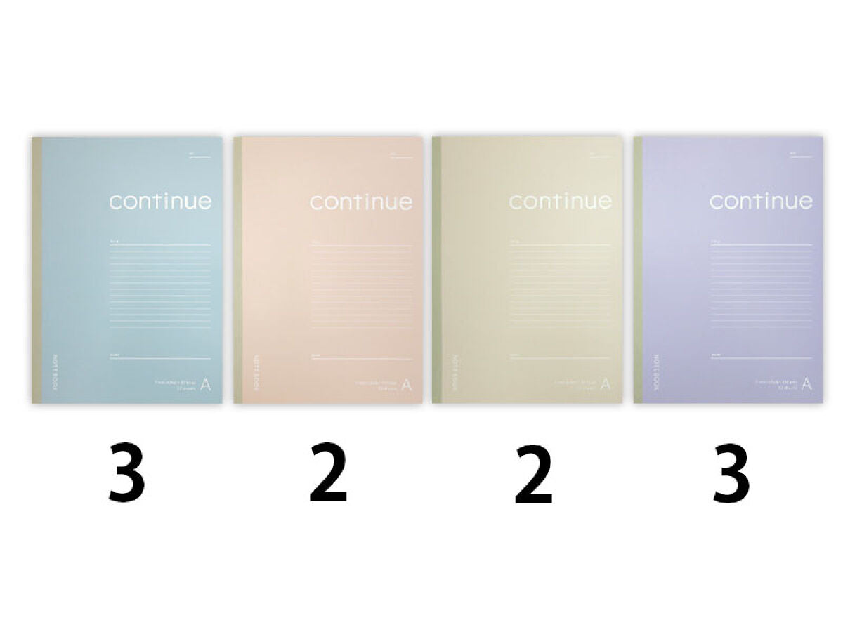 A4 notebook - A ruled line 32 sheets Smoky color - – DAISO