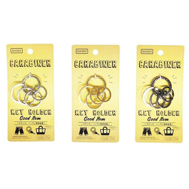 Daiso Carabiner key holder2 FrontPackage