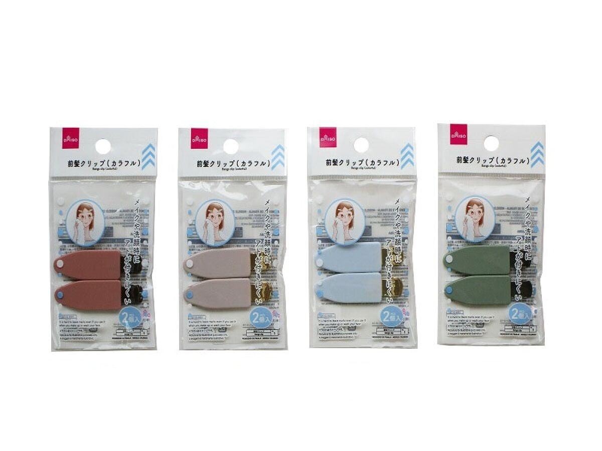 Daiso Bangs clip colorful FrontPackage