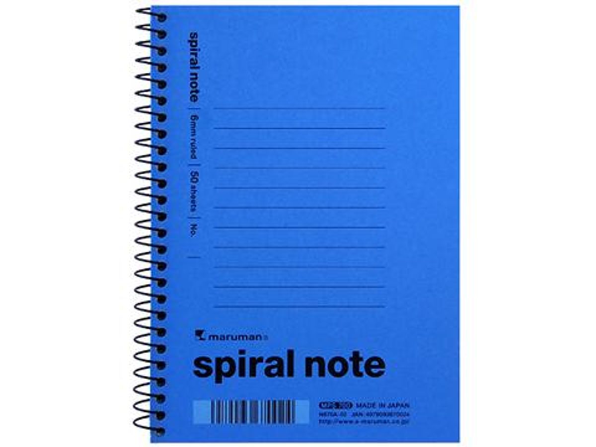 Daiso A6size Spiral Note FrontPackage