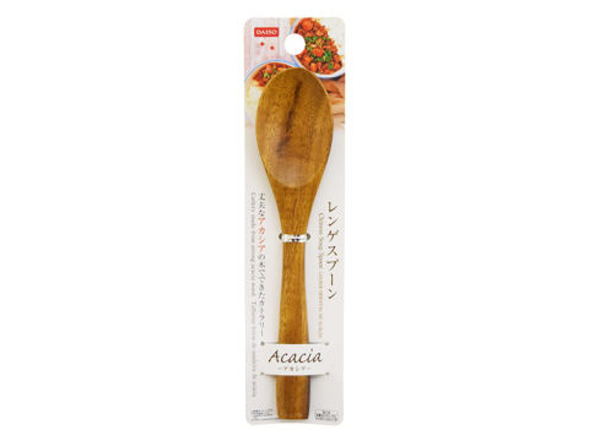 Daiso Chinese Soup Spoon -Acacia- FrontPackage