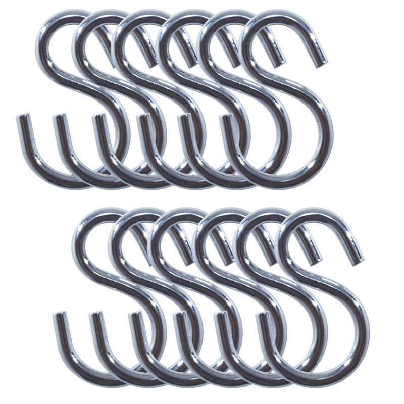Daiso Coated Steel S Hook -12 pcs.- FrontPackage