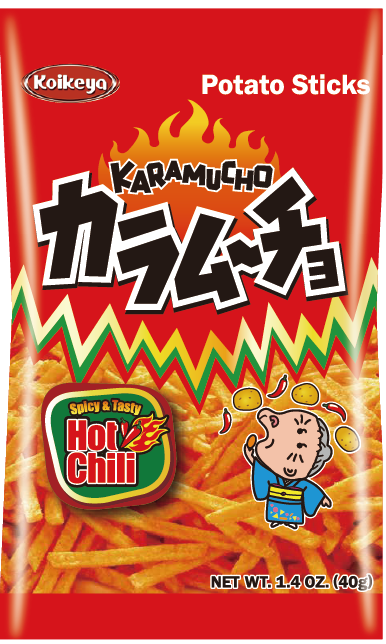 KARAMUSHI カラムシ　i-watch sticko KOIKEYA KARAMUCHO STICKS HOT CHILI 1.4oz – DAISO