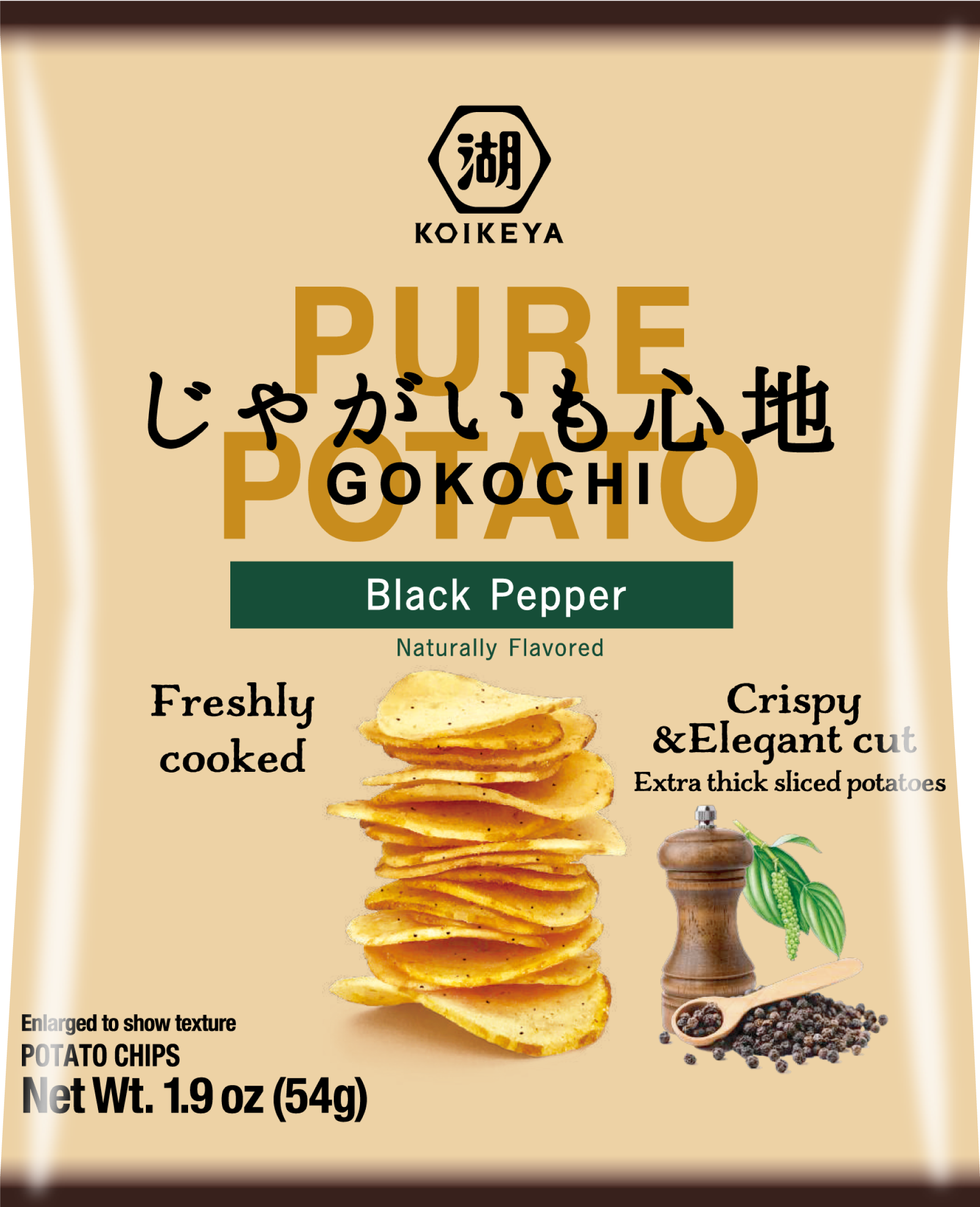 KOIKEYA JAGAIMO GOKOCHI BLACK PEPPER 1.9oz – DAISO