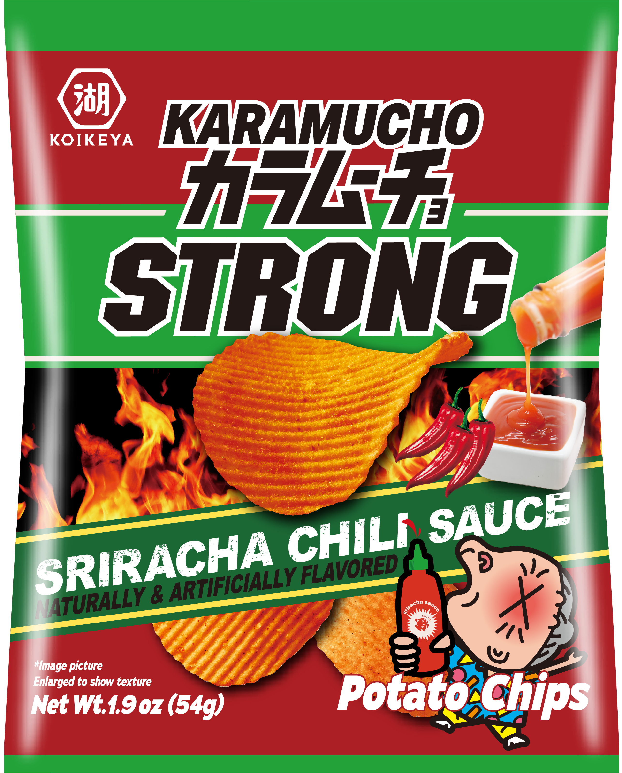sriracha card sleeves KOIKEYA KARAMUCHO STRONG SRIRACHA CHIRI 1.9oz – DAISO