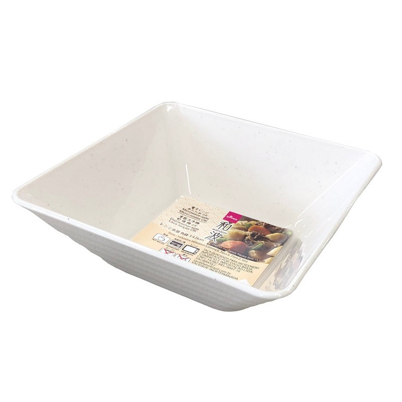 Wanami Dish For Microwave Square Bowl 14.5cm