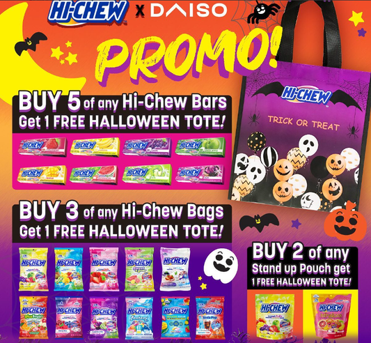 Daiso x Hi-Chew Halloween Promotion - Free Halloween Tote
