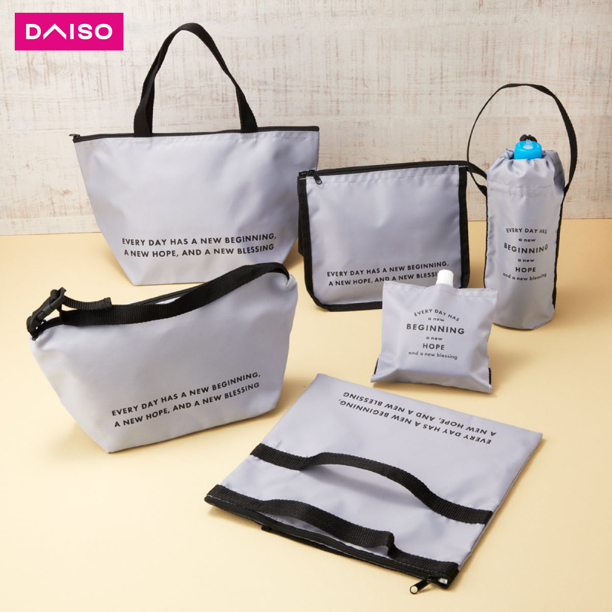 Daiso Mini Pink Tote Bag (Synthetic Leather)