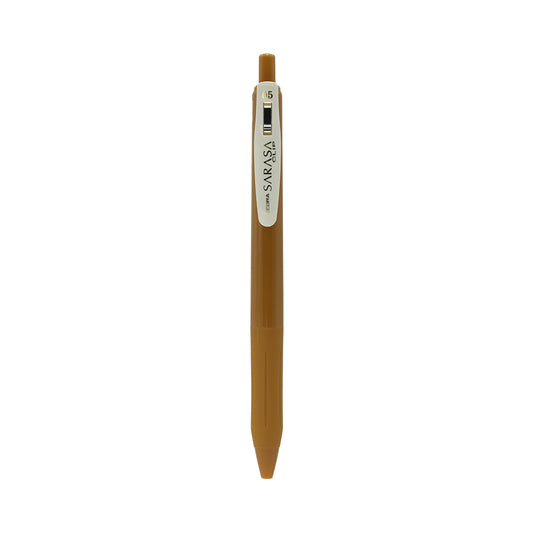 Sarasa Clip Vintage Gel Retractable 0.5mm Camel Yellow