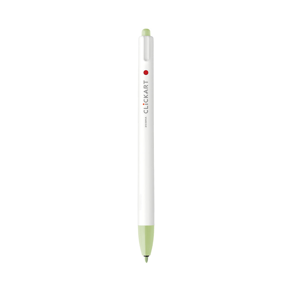 ClickArt Retractable Marker Pen 0.6mm Leaf Green Dozen UPC