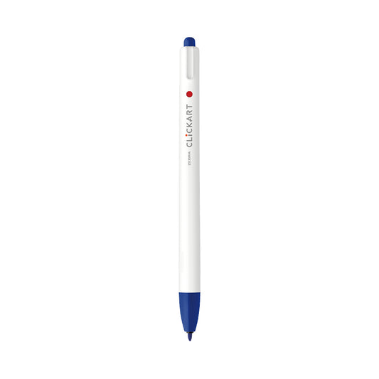 ClickArt Retractable Marker Pen 0.6mm Blue Dozen UPC