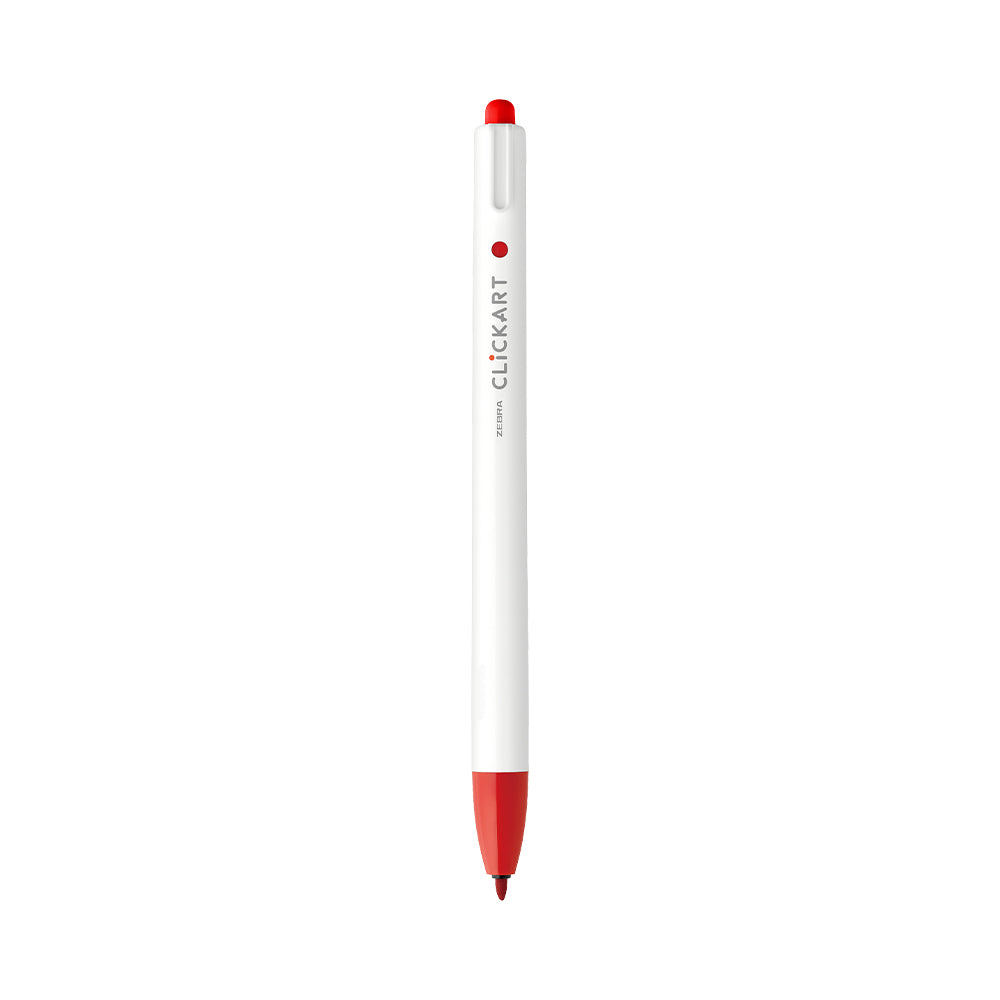 ClickArt Retractable Marker Pen 0.6mm Red Dozen UPC