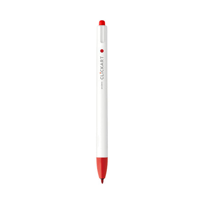 ClickArt Retractable Marker Pen 0.6mm Red Dozen UPC
