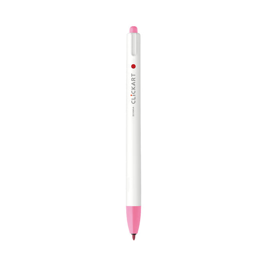 ClickArt Retractable Marker Pen 0.6mm Pink Dozen UPC