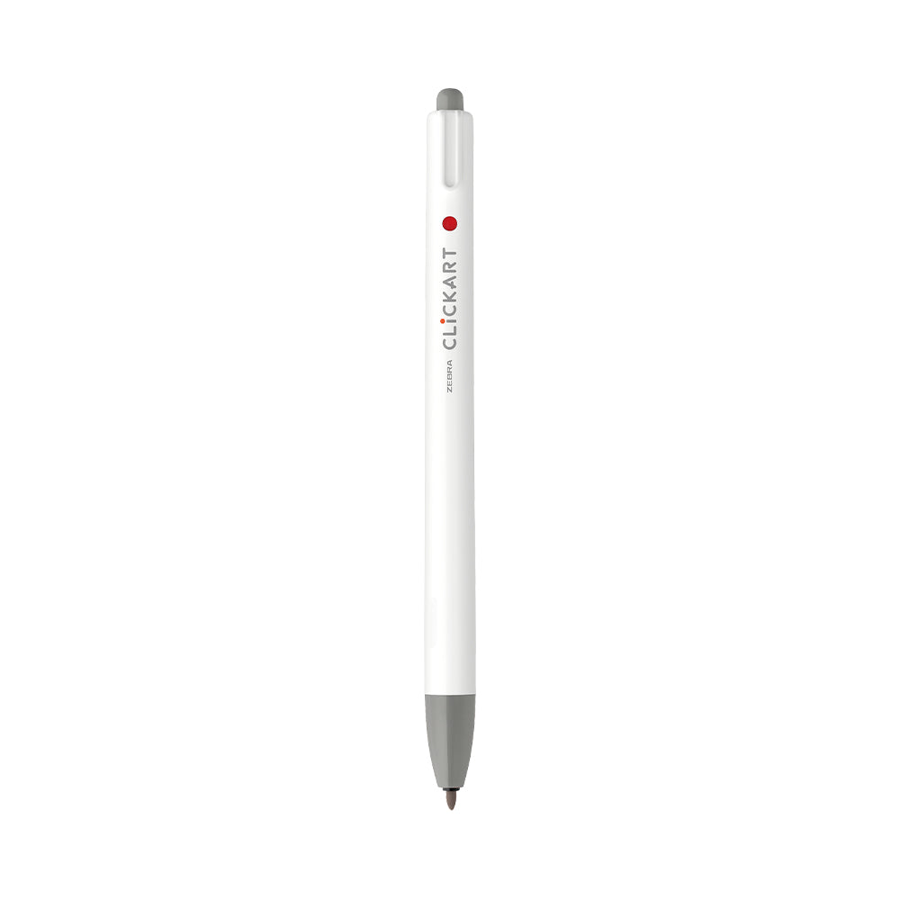 ClickArt Retractable Marker Pen 0.6mm Gray Dozen UPC