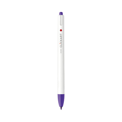 ClickArt Retractable Marker Pen 0.6mm Purple Dozen UPC