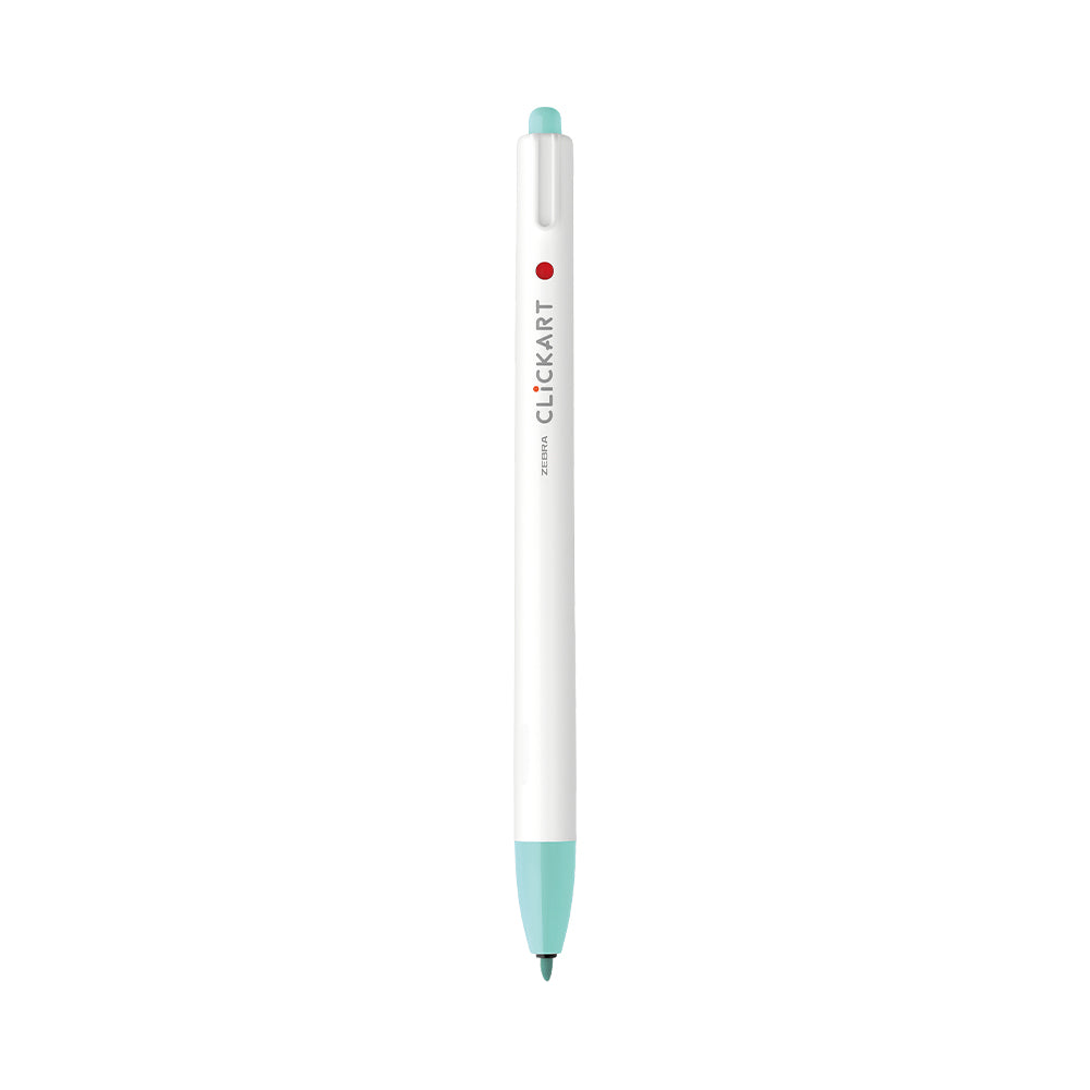 ClickArt Retractable Marker Pen 0.6mm Aqua Blue Dozen UPC