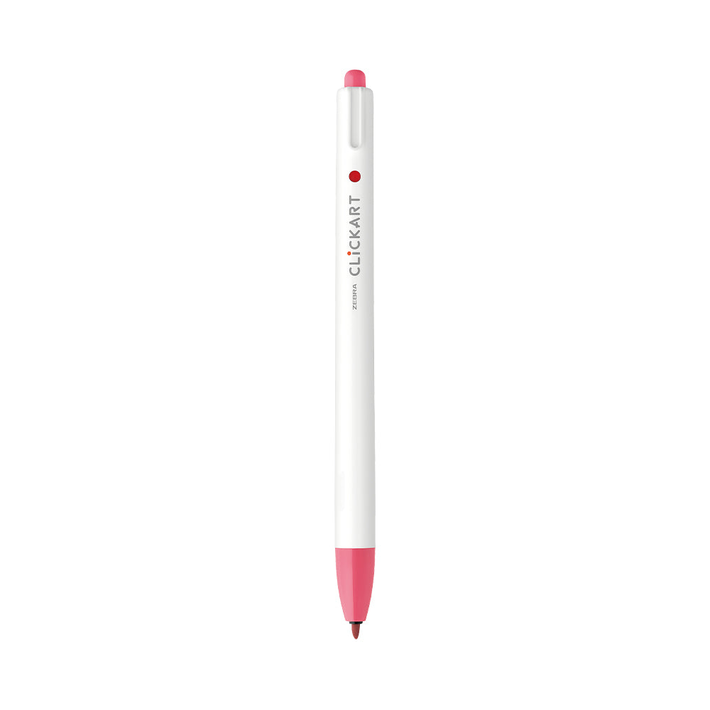 ClickArt Retractable Marker Pen 0.6mm Baby Red Dozen UPC