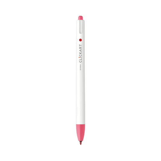 ClickArt Retractable Marker Pen 0.6mm Baby Red Dozen UPC