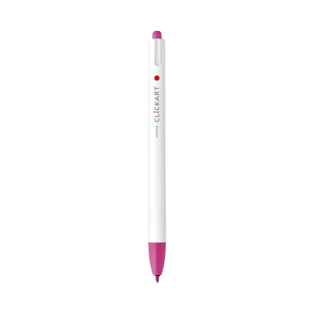 ClickArt Retractable Marker Pen 0.6mm Cherry Pink Dozen UPC