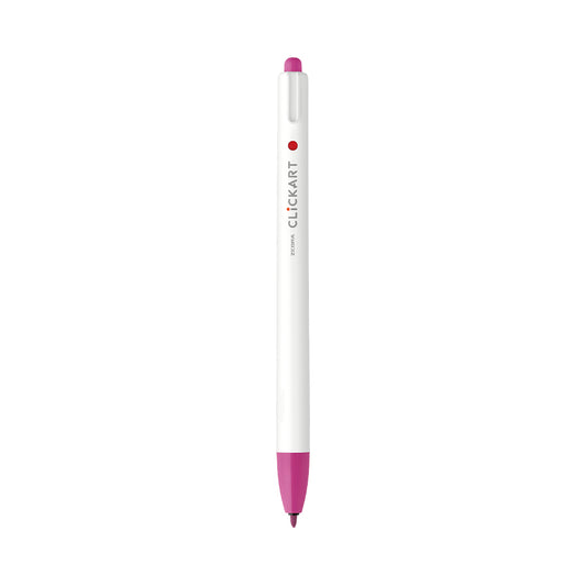 ClickArt Retractable Marker Pen 0.6mm Cherry Pink Dozen UPC