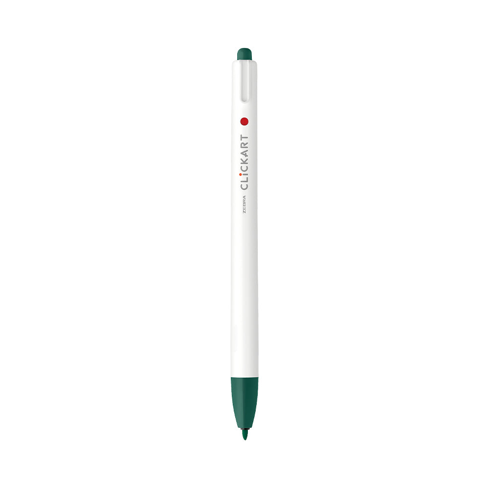 ClickArt Retractable Marker Pen 0.6mm Green Black Dozen UPC