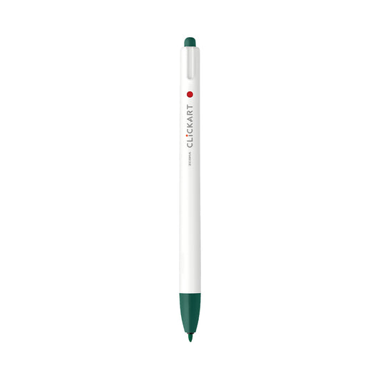 ClickArt Retractable Marker Pen 0.6mm Green Black Dozen UPC