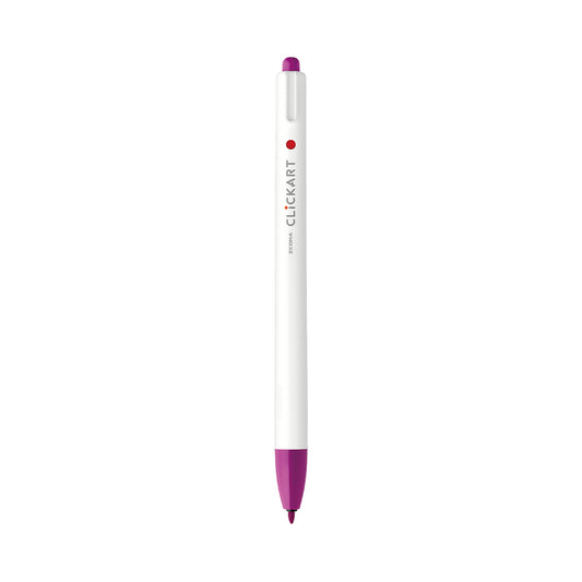 ClickArt Retractable Marker Pen 0.6mm Magenta Dozen UPC