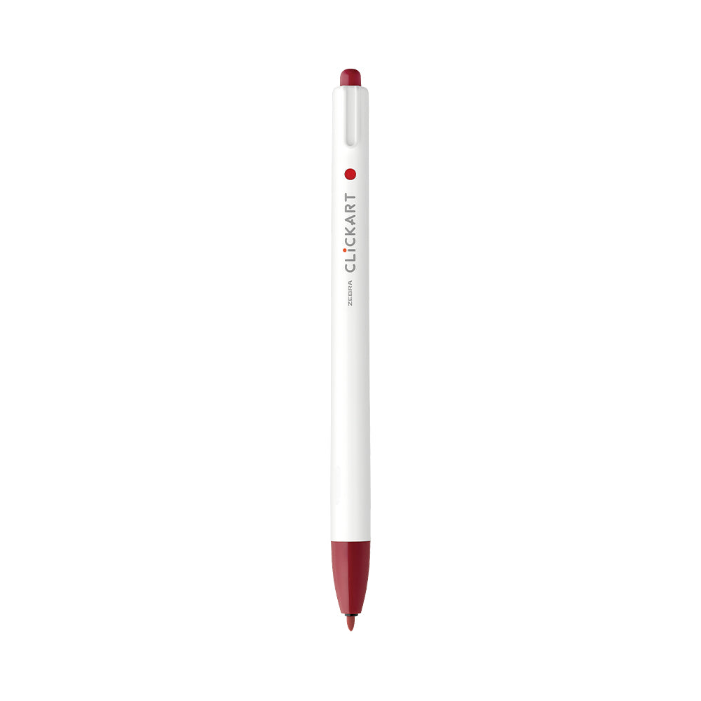 ClickArt Retractable Marker Pen 0.6mm Red Black Dozen UPC