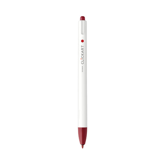 ClickArt Retractable Marker Pen 0.6mm Red Black Dozen UPC