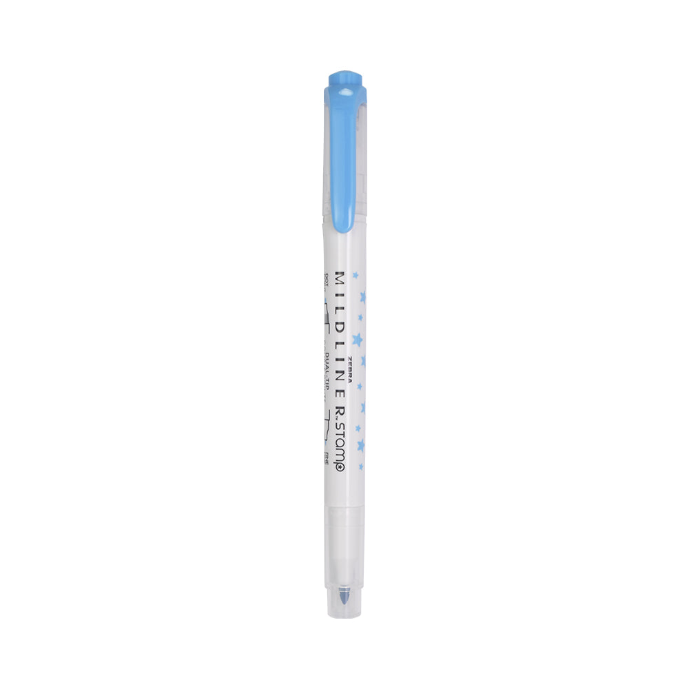 Mildliner DualTip Stamp Marker Star Cyan
