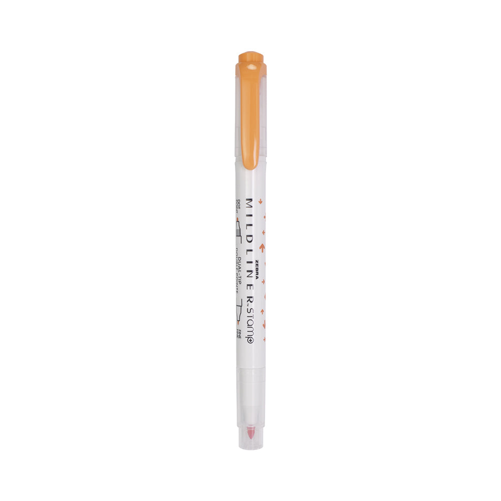 Mildliner DualTip Stamp Marker Arrow Apricot