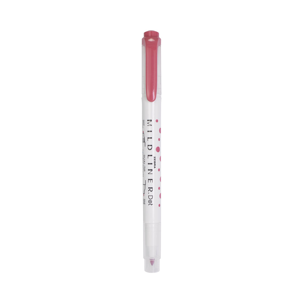 Mildliner DualTip Dot Marker Red