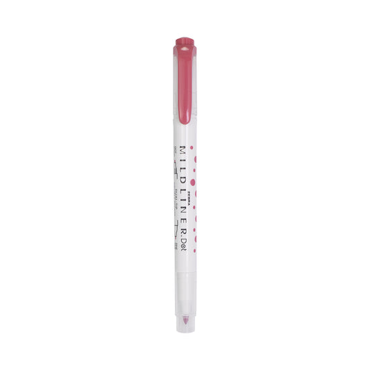 Mildliner DualTip Dot Marker Red