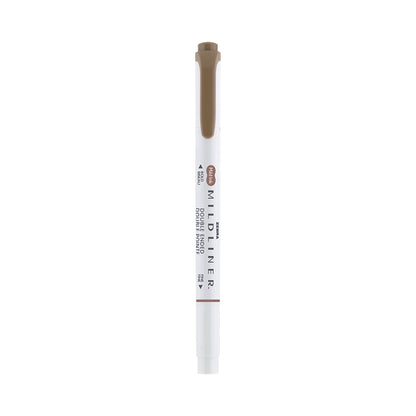 Mildliner Dual-Tip Highlighter Brown