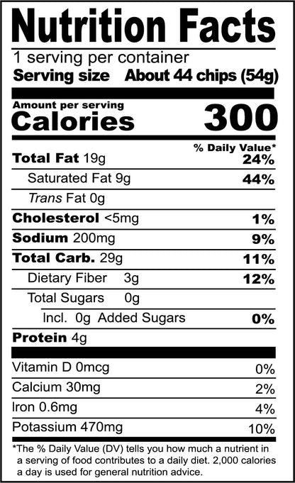 Daiso_KOIKEYA POTATO CHIPS SALT & SEAWEED 1.9oz_NutritionFacts