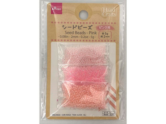 Daiso Seed Beads - Pink- FrontPackage