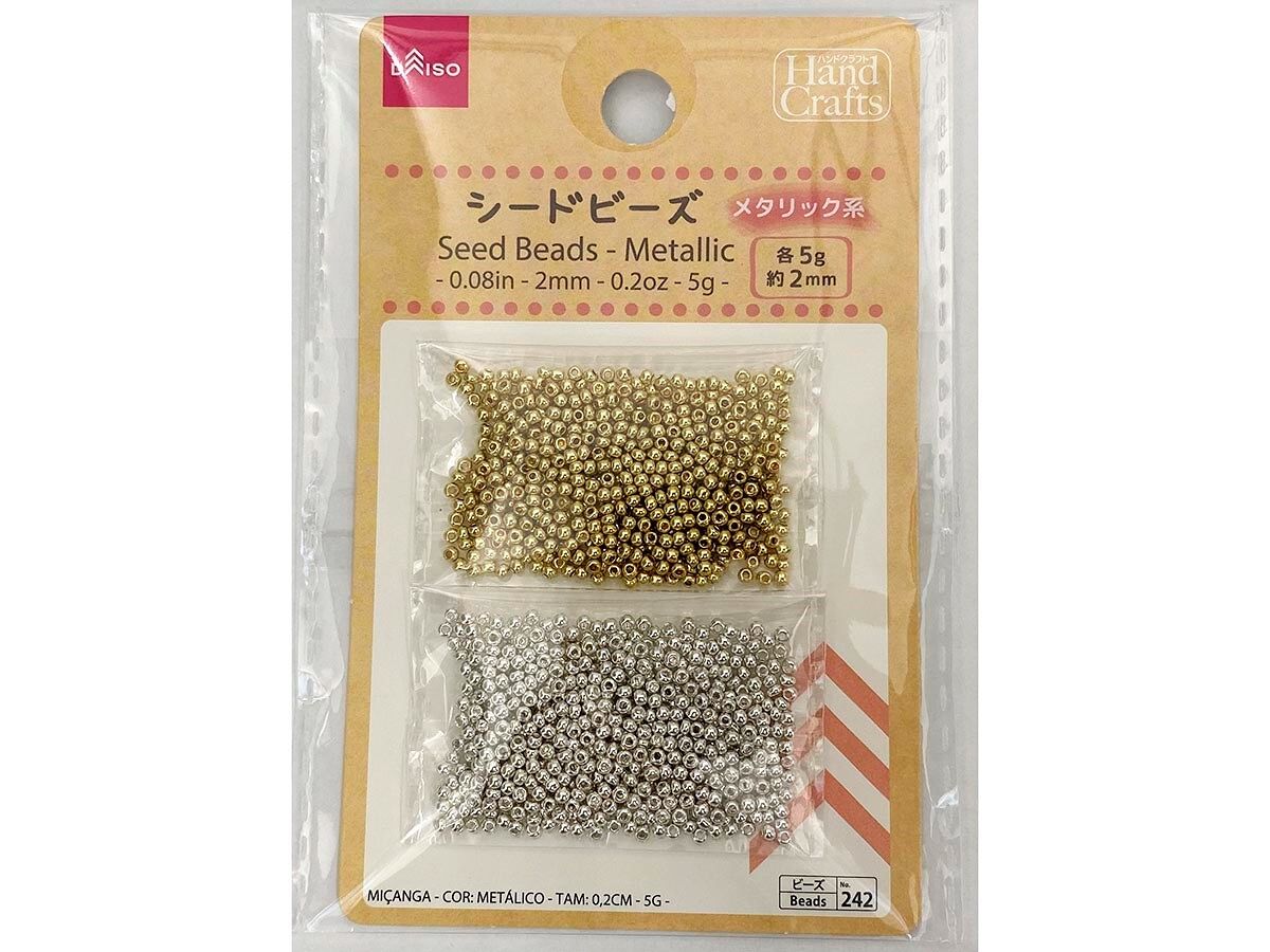 Daiso Seed Beads - Metallic- FrontPackage
