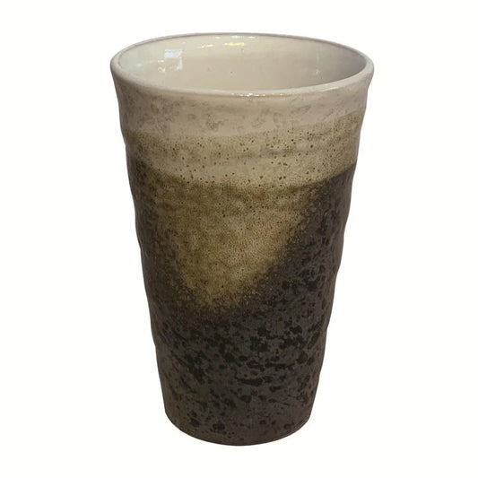 Beer Mug - Oil Spot White Glaze Pattern