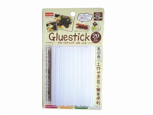 Daiso Glue Stick - Milky White- 20 pcs.- FrontPackage