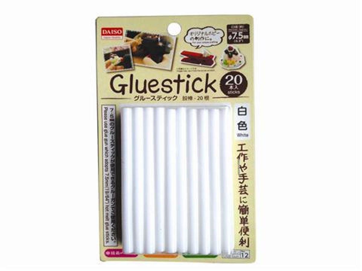 Daiso Glue stick 20pcs white FrontPackage