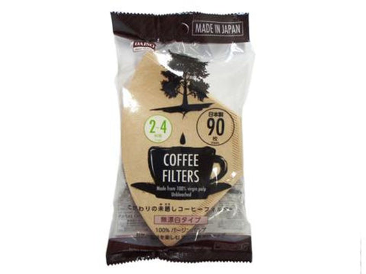 Coffee Filters 2-4cups UnBleached-90sheets