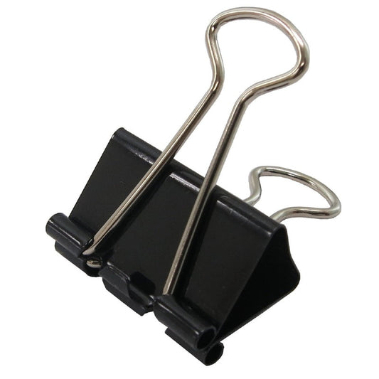 Daiso Binder Clip -Black - 20 pcs.- FrontPackage