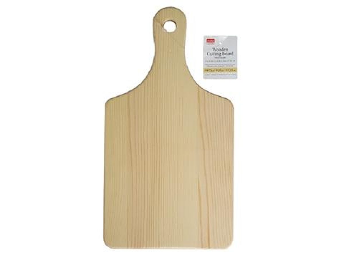 Daiso Wooden Cutting Board -With Handle- FrontPackage