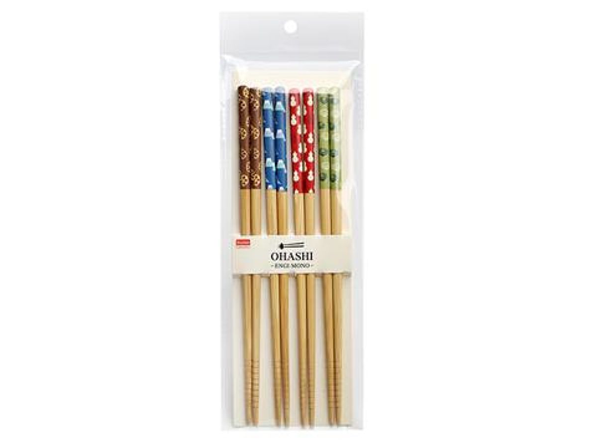 Daiso 4 Bamboo Chopsticks -Lucky Charm- FrontPackage