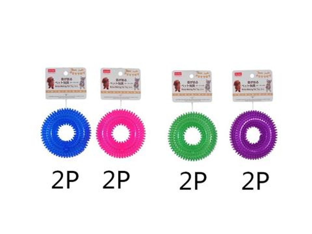 Daiso Noise making pet toy Donut FrontPackage