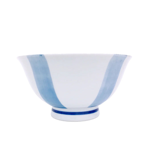 Rice Bowl - Blue Stripe, d5 x h2.6 in