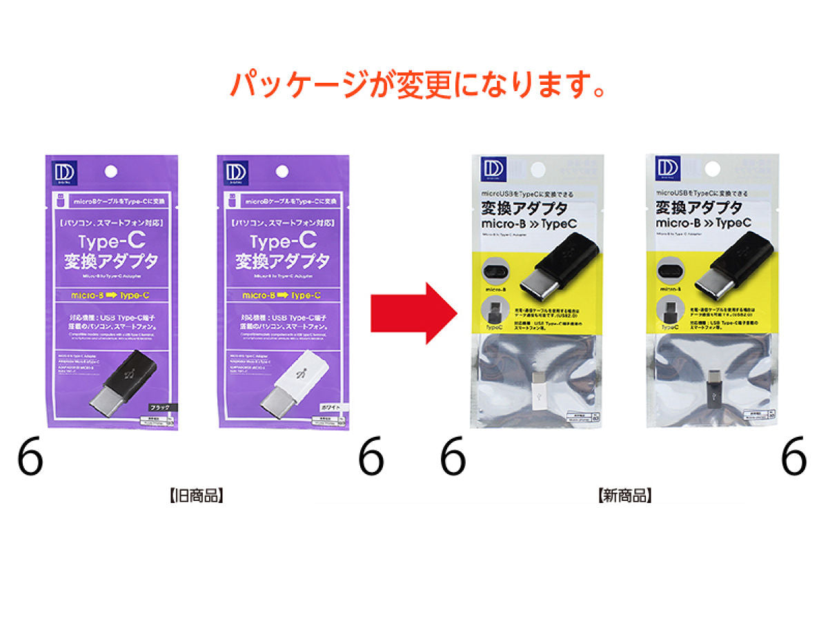Daiso Micro-B to Type-C Adapter FrontPackage