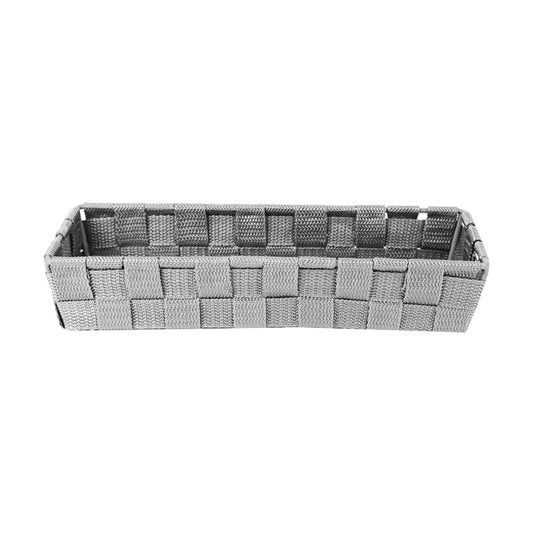 Woven Cutlery Tray - Light Gray, 3.5 x 10.2 x h1.9 in