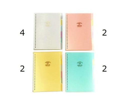 Spiral Notebook -A6 - With Index - 80 Pages - Dots-